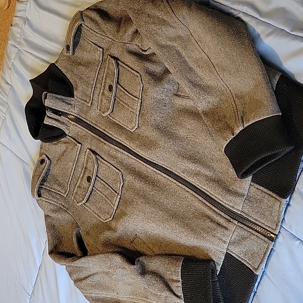 Black Rivet Brand Men's Wool Blend Coat- Size L